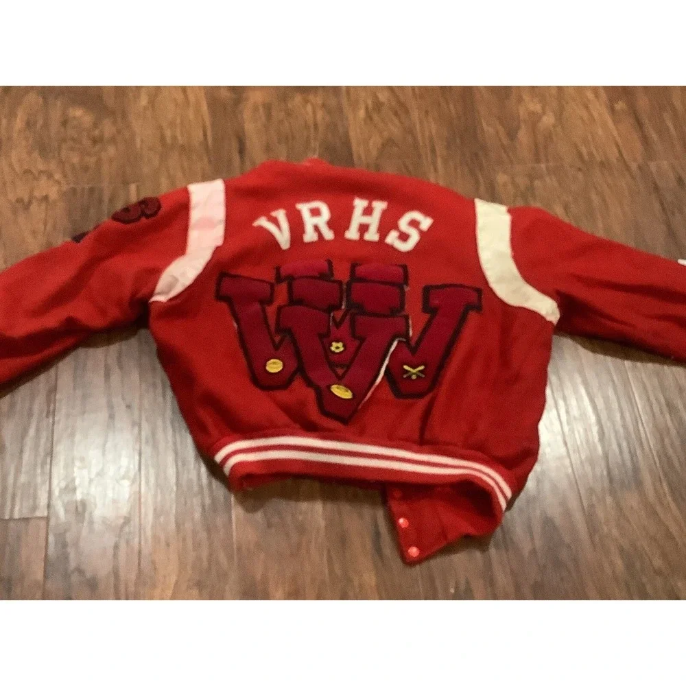 Vintage 60s 70s Hewitt Mfg. Corp Letterman Varsity Jacket  Stitch Size 42